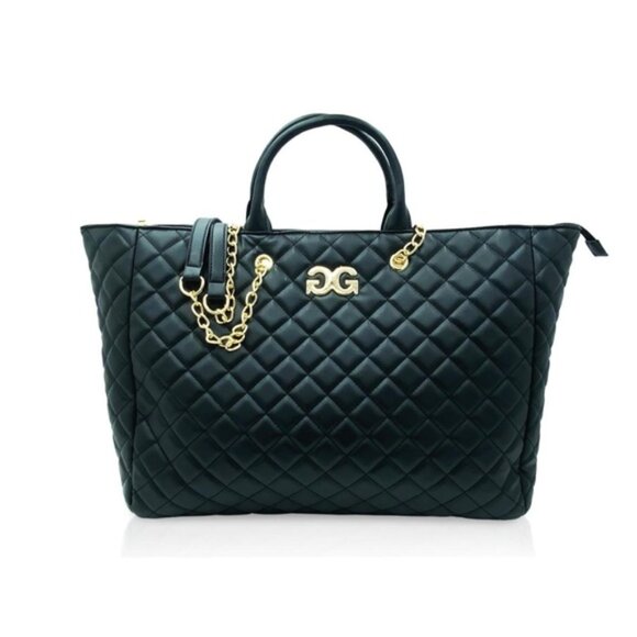 Brand New Tags Auth Gilda Paris Large Quilted Tote Purse Diapar Laptop Bag - Picture 1 of 10